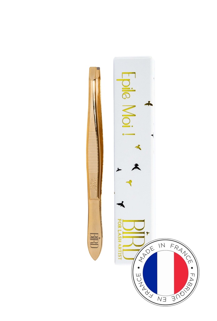 Pince à épiler crabe  or